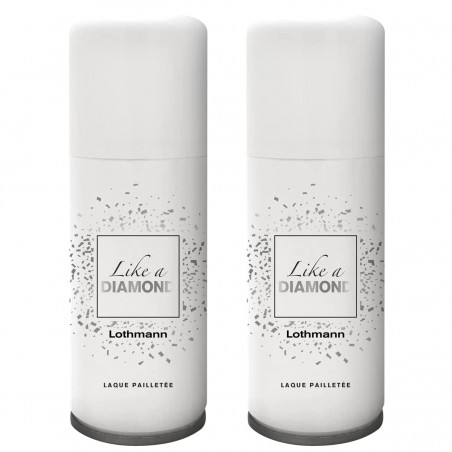 Lothmann- DUO Laques pailletées Argent Like a Diamond - 2x 100ml
