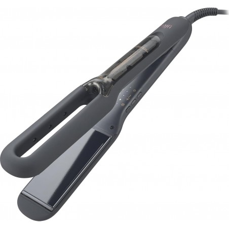 Lisseur à Vapeur Froide Steam Liss, Plaques Céramique 100x45mm, 4 Réglages Température 150-230°C, Noir