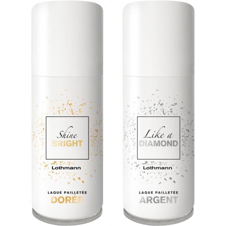 Lothmann Paris - Laque Pailletée 2x100ml (Or + Argent)